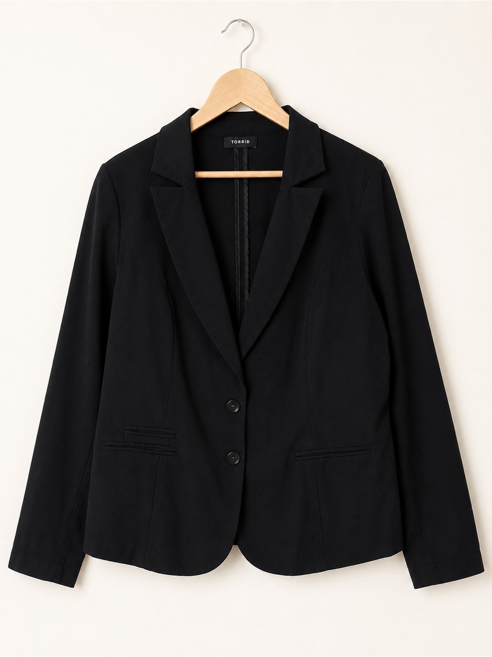 Torrid Black Blazer Women’s Size 2 2X Stretch Tailored Career Workwear